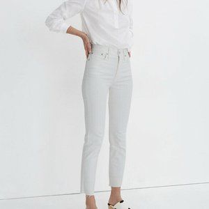 NWT Madewell perfect vintage jean tile white 32